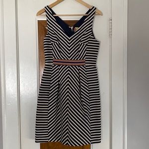 Maeve Mitred Stripe Dress